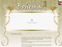 Tablet Screenshot of bohema.cracow.pl